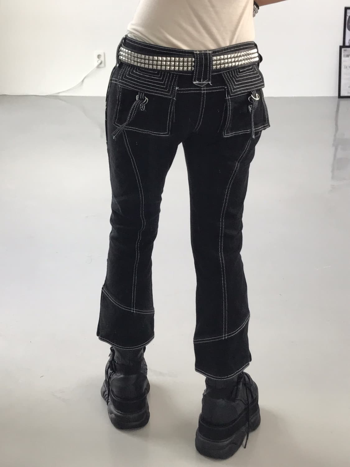 Jpn Black Stich Cotton Pants 상품이미지3