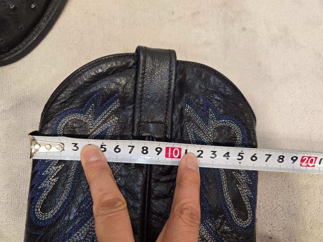 Red river 남성용 블랙 웨스턴 카우보이 부츠 250 상품이미지6