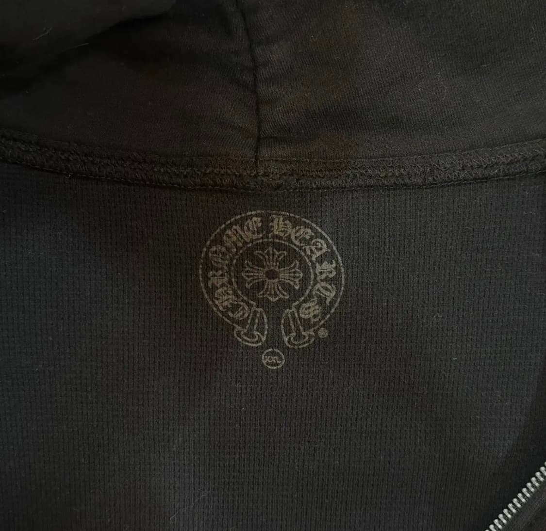 [정품] 크롬하츠 고딕 레터링 서클 후드집업 블랙 XXL 상품이미지4