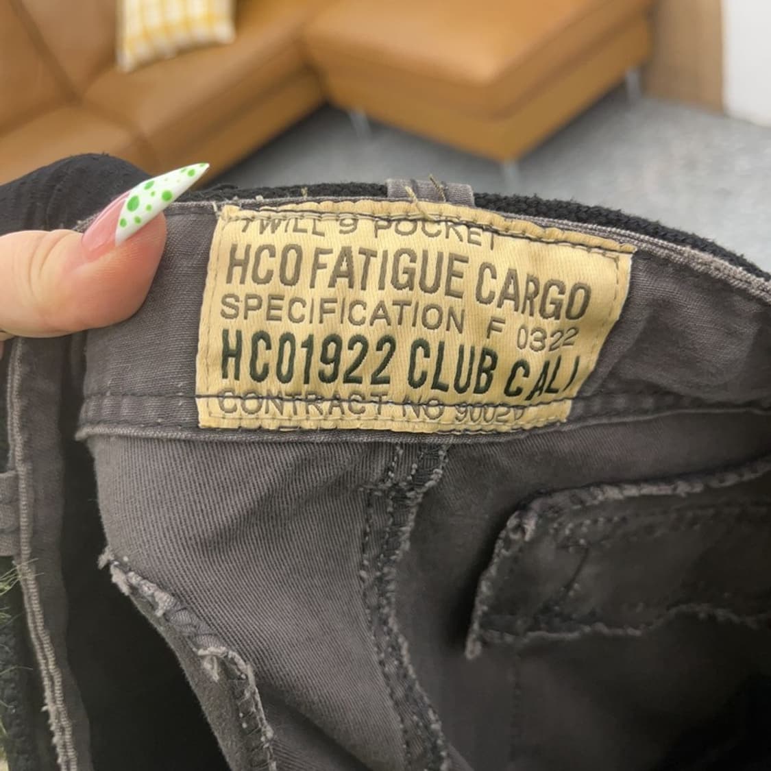 HCO 아메카지 스트릿 힙합 벨티드 카고팬츠 36인치 C08995 상품이미지5