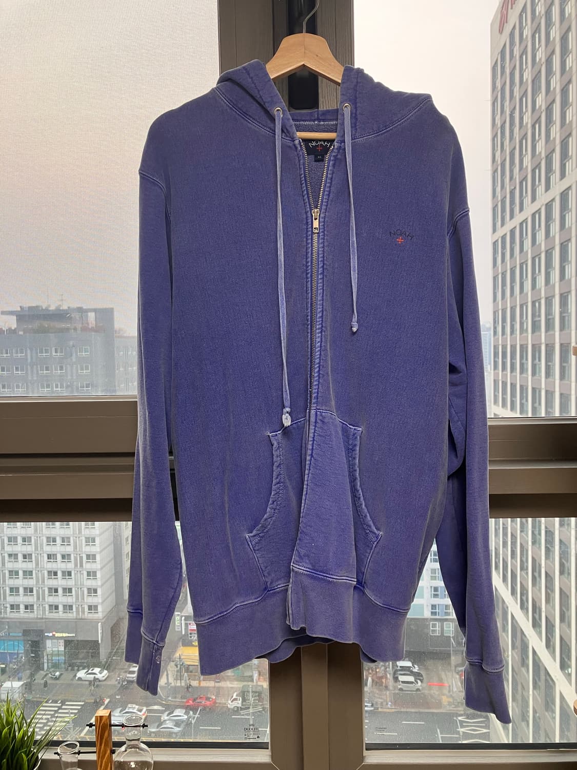 노아 NYC 후드 집업 블루 상품이미지2