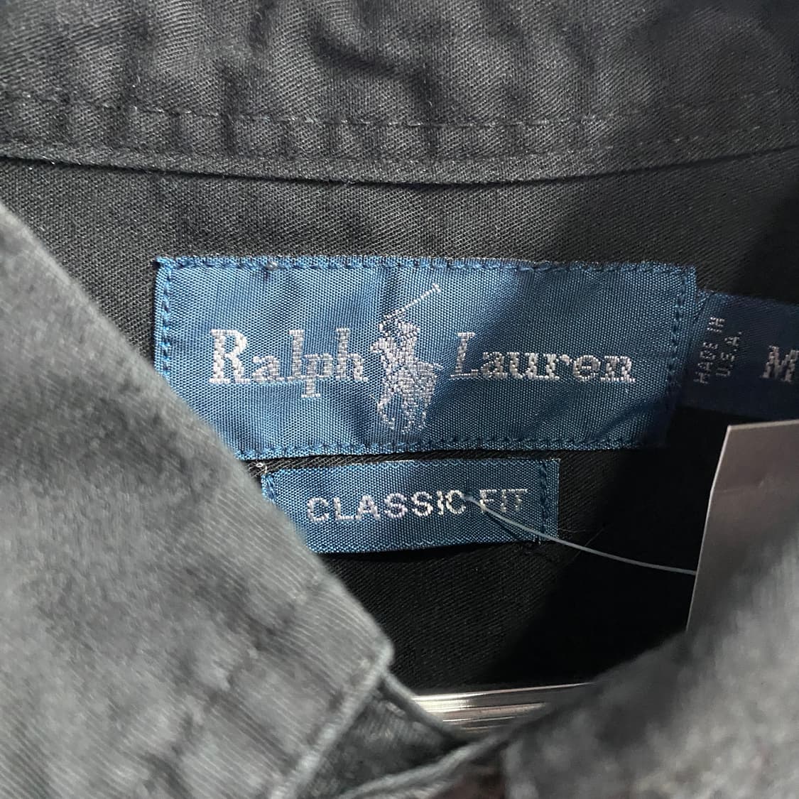 폴로 랄프로렌 클래식핏 자수로고 블랙 셔츠  B3740 상품이미지4