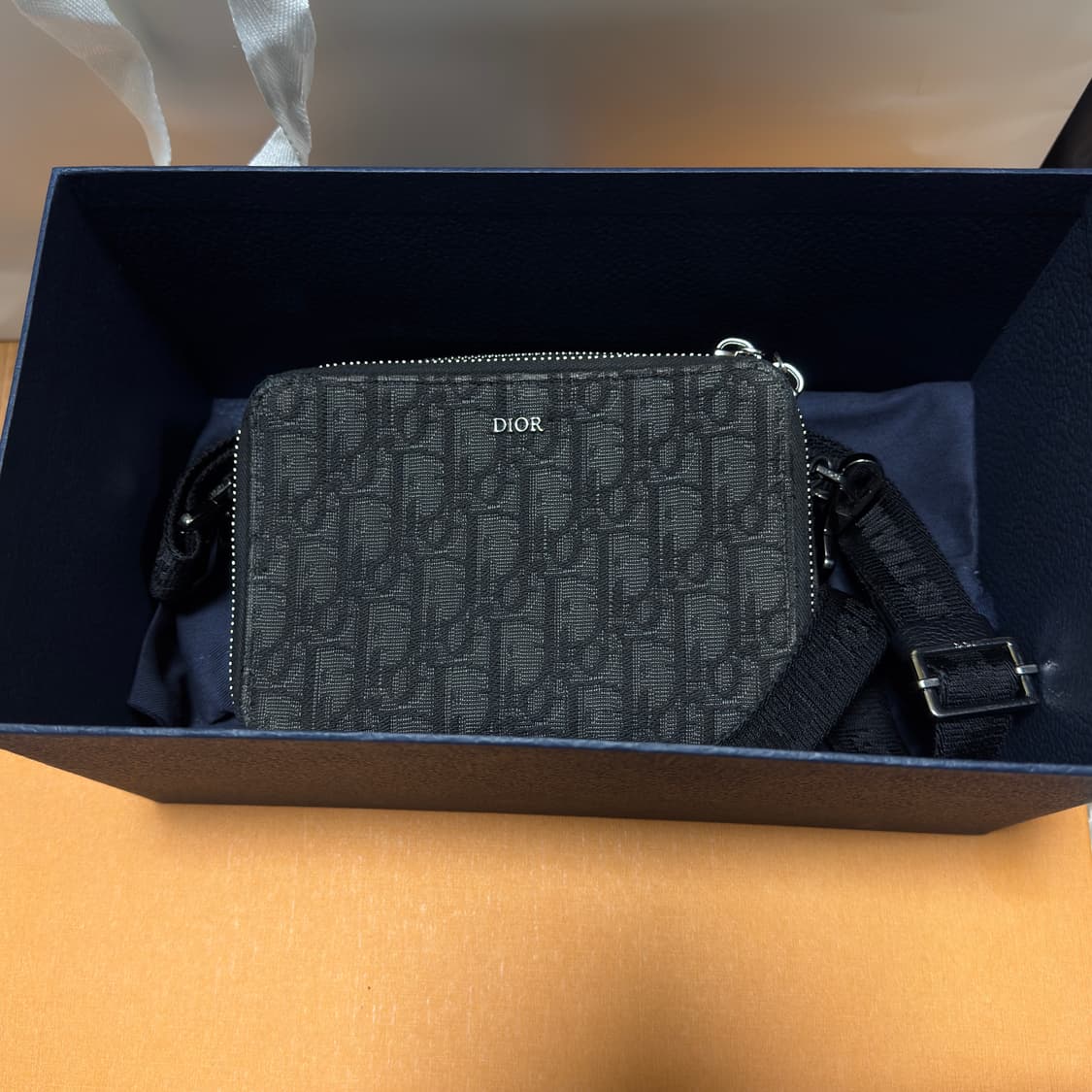 [풀구성품] 디올 오블리크 스트랩 파우치 크로스백 상품이미지1