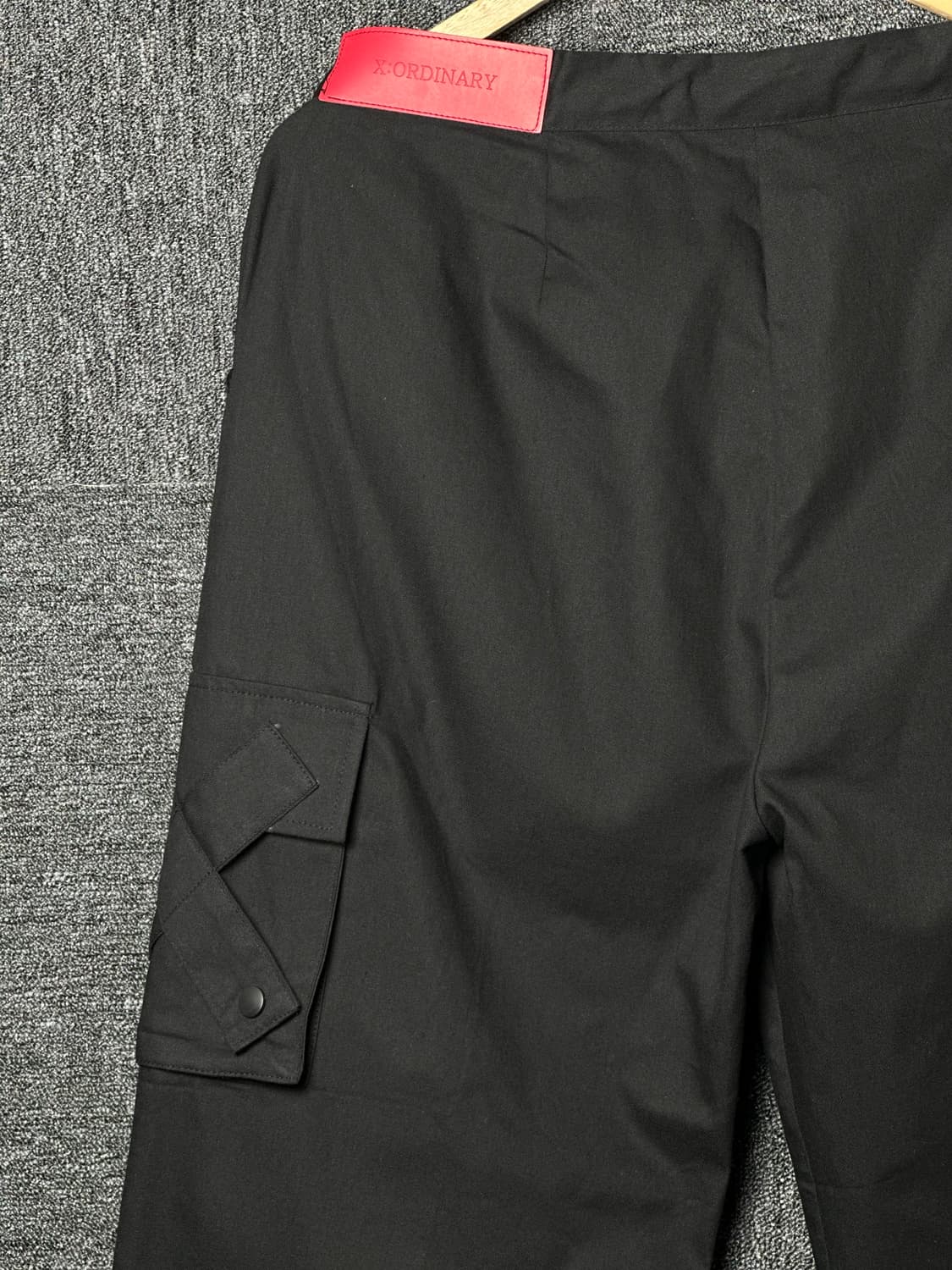 X:ORDINARY 블랙 카고 와이드 팬츠 52/34-36 상품이미지4