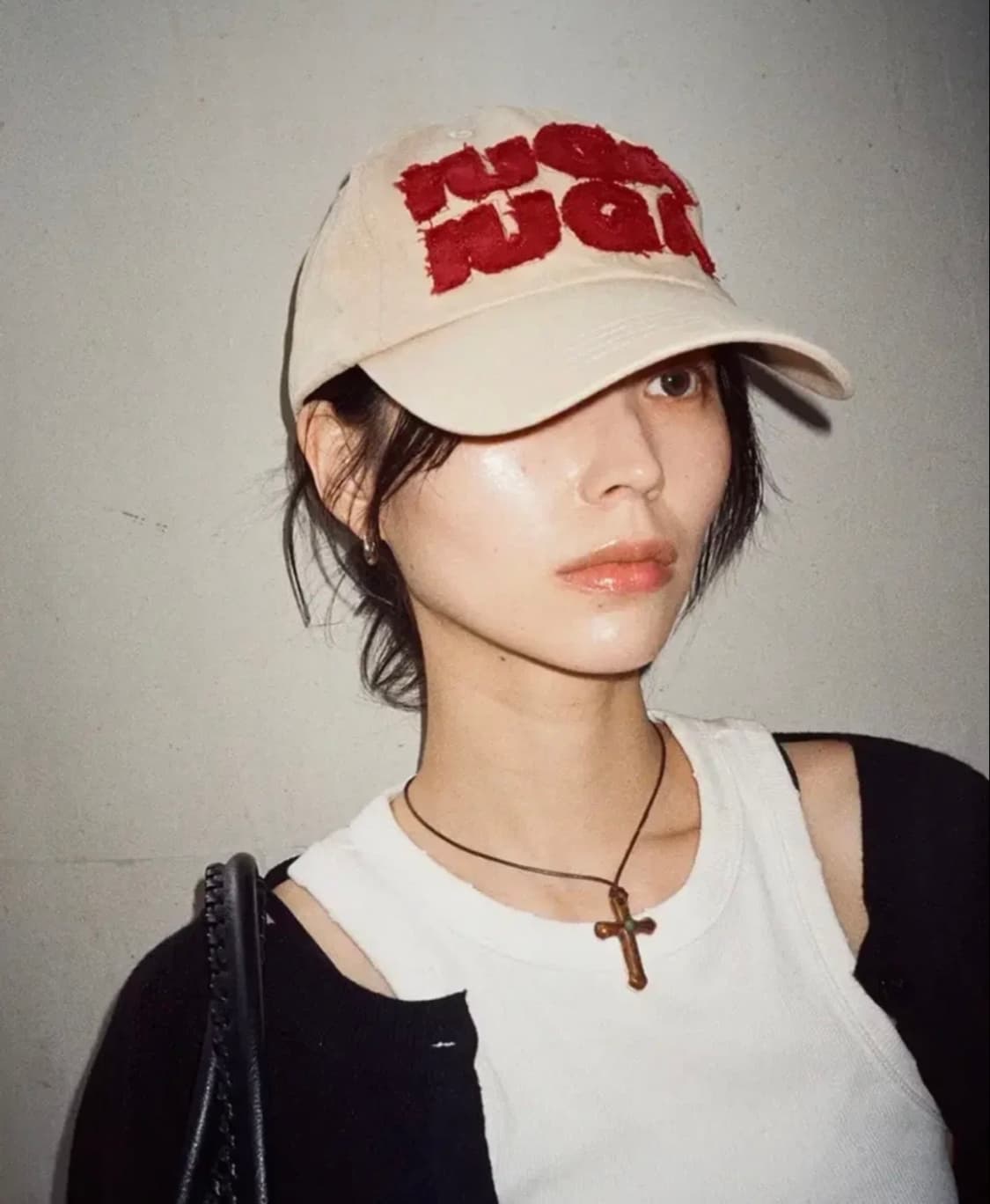 이우가마카라스 워시드 패치 볼캡 베이지 상품이미지2