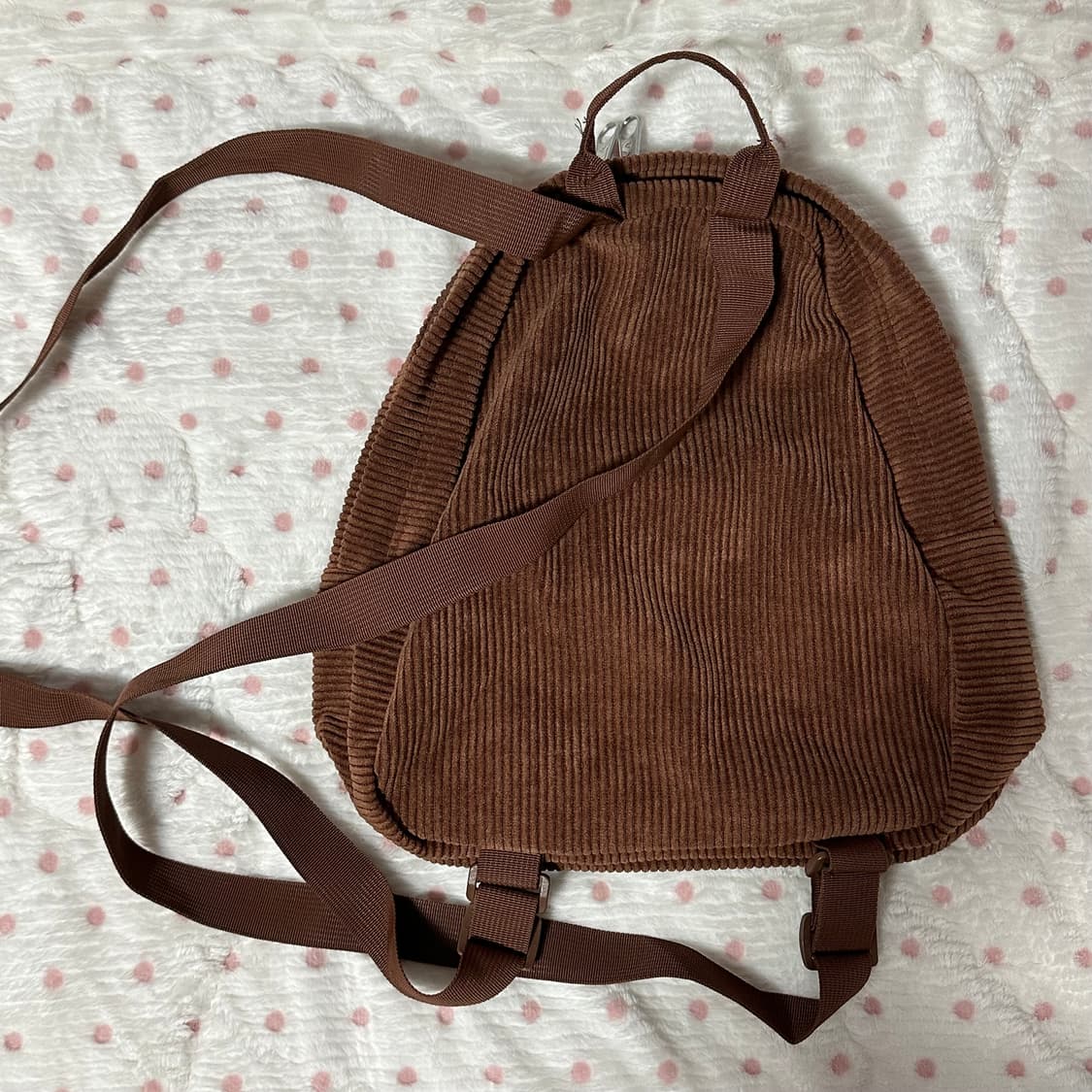 잔스포츠 코듀로이 브라운 미니 백팩 상품이미지4