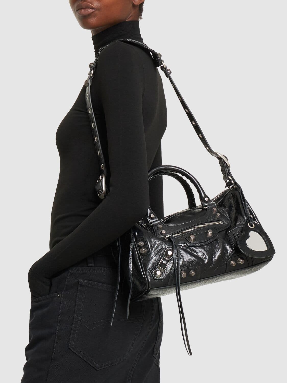 발렌시아가 르카골 더플백 미디움 블랙 토트백 크로스백 숄더백 상품이미지8