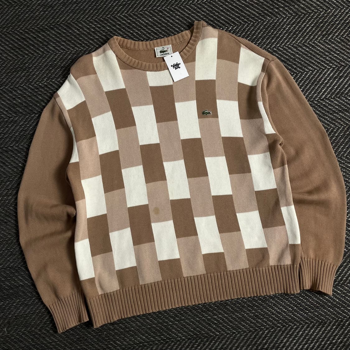 라코스테 자수로고 빈티지 패턴 니트y 3282 상품이미지1