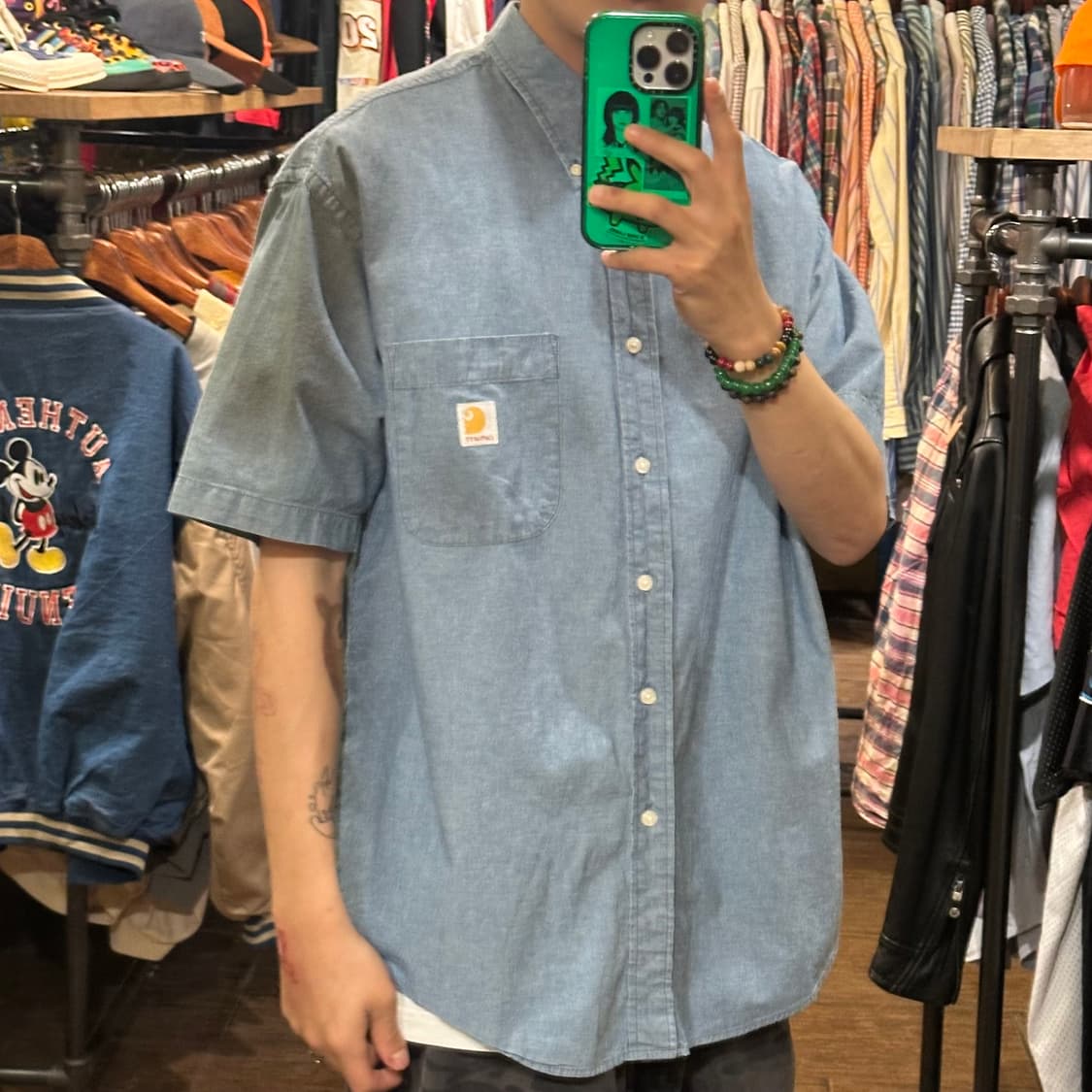 [HI] 칼하트 반팔 데님셔츠 상품이미지4