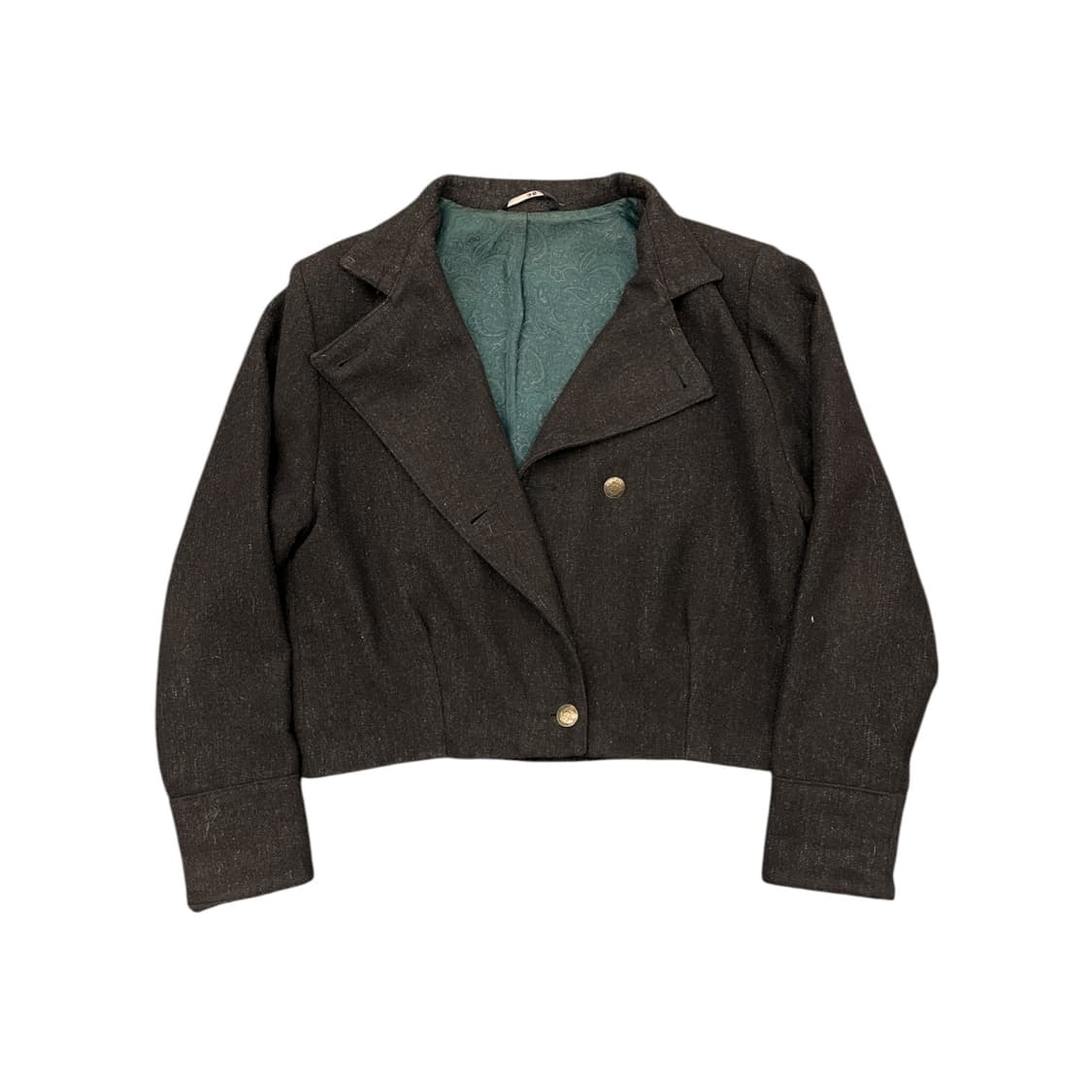 80s 서독제 더블 브레스티드 울 혼방 자켓 상품이미지4