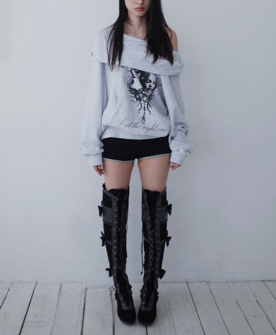 dydoshop Silent Hill hoodie후드오프숄더롱슬리브맨투맨 상품이미지2