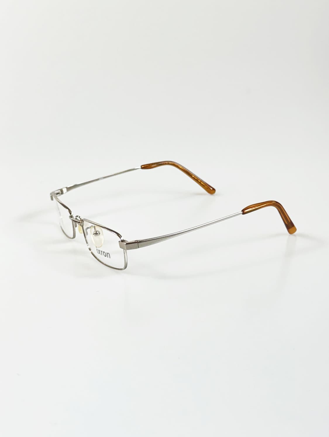 90s IXRON 실버 메탈 슬림 스퀘어 빈티지 안경 상품이미지3