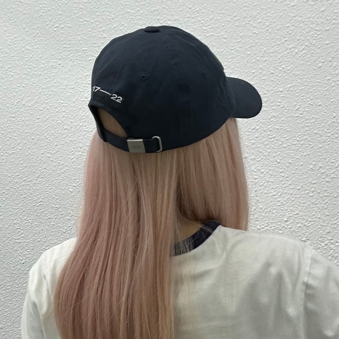 이미스 자수로고 네이비 볼캡 상품이미지2