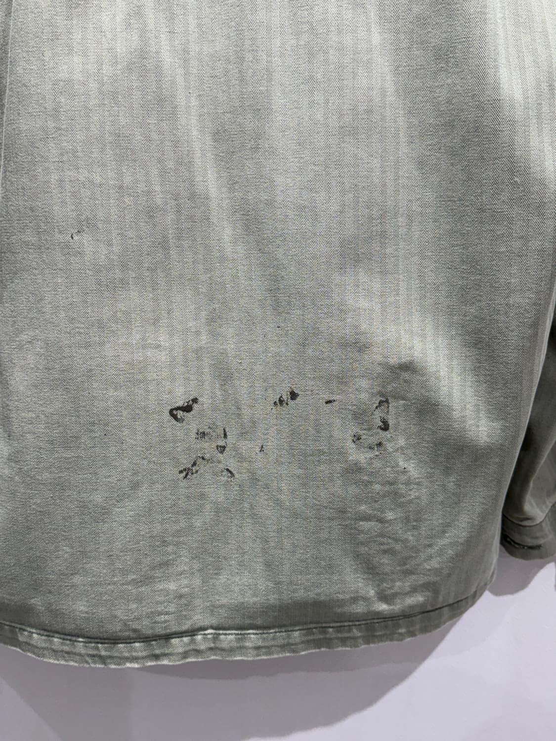 레어 40s 미군 M43 HBT 셔츠 (초기형) 상품이미지9