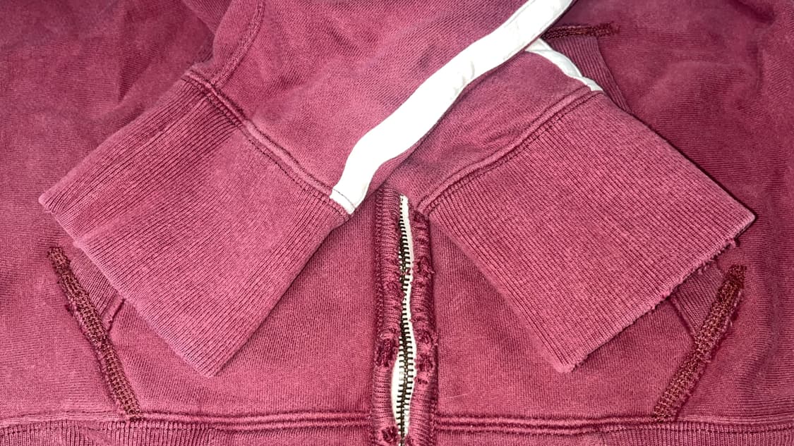 아베크롬비 버건디 집업 후디 져지 s 빈티지 희귀 양도 판매 상품이미지5