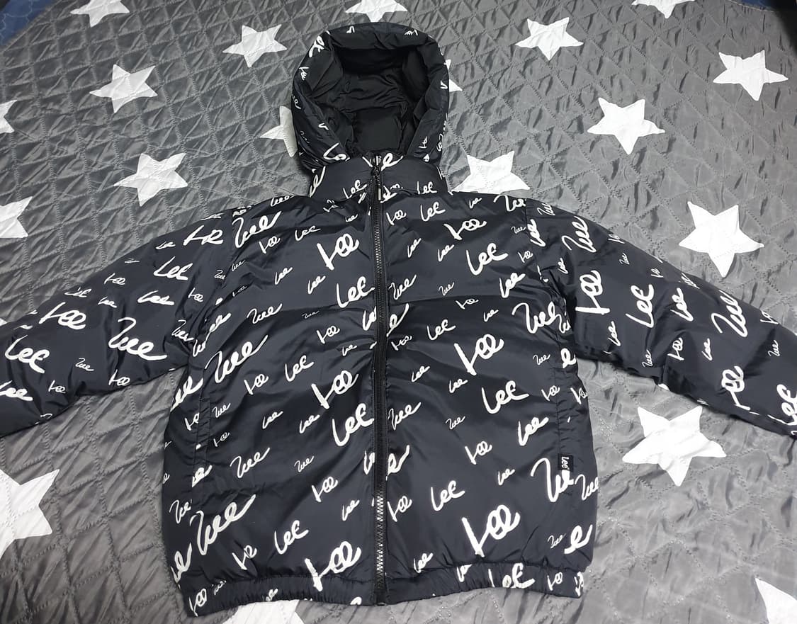 LEE 키즈 트위치 로고 레귤러핏 숏푸퍼 덕다운 리버시블 패딩 (145) 상품이미지2