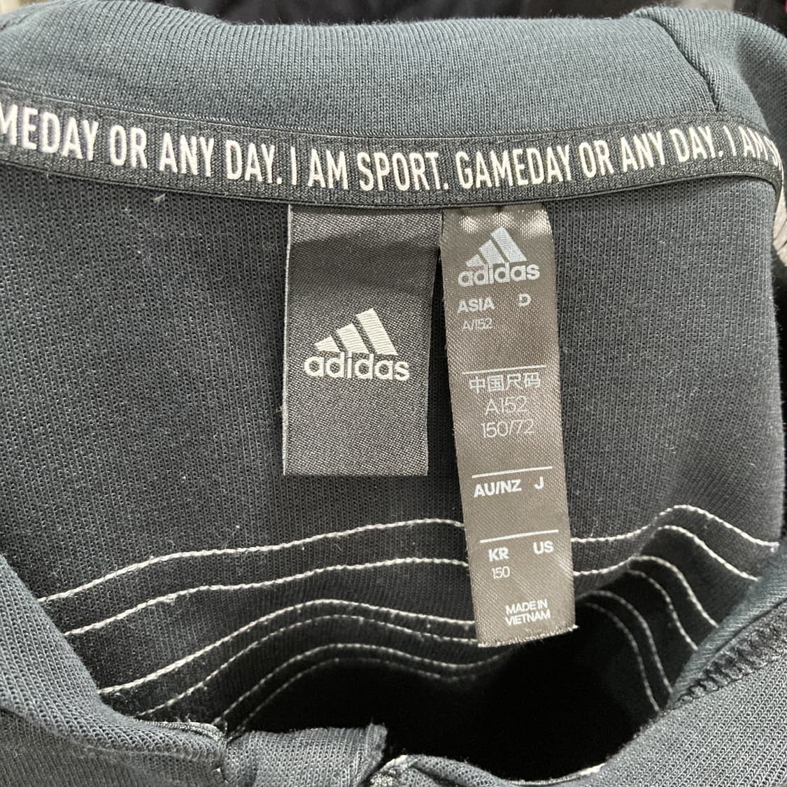 아디다스 키즈 후드집업 블랙 150  상품이미지4