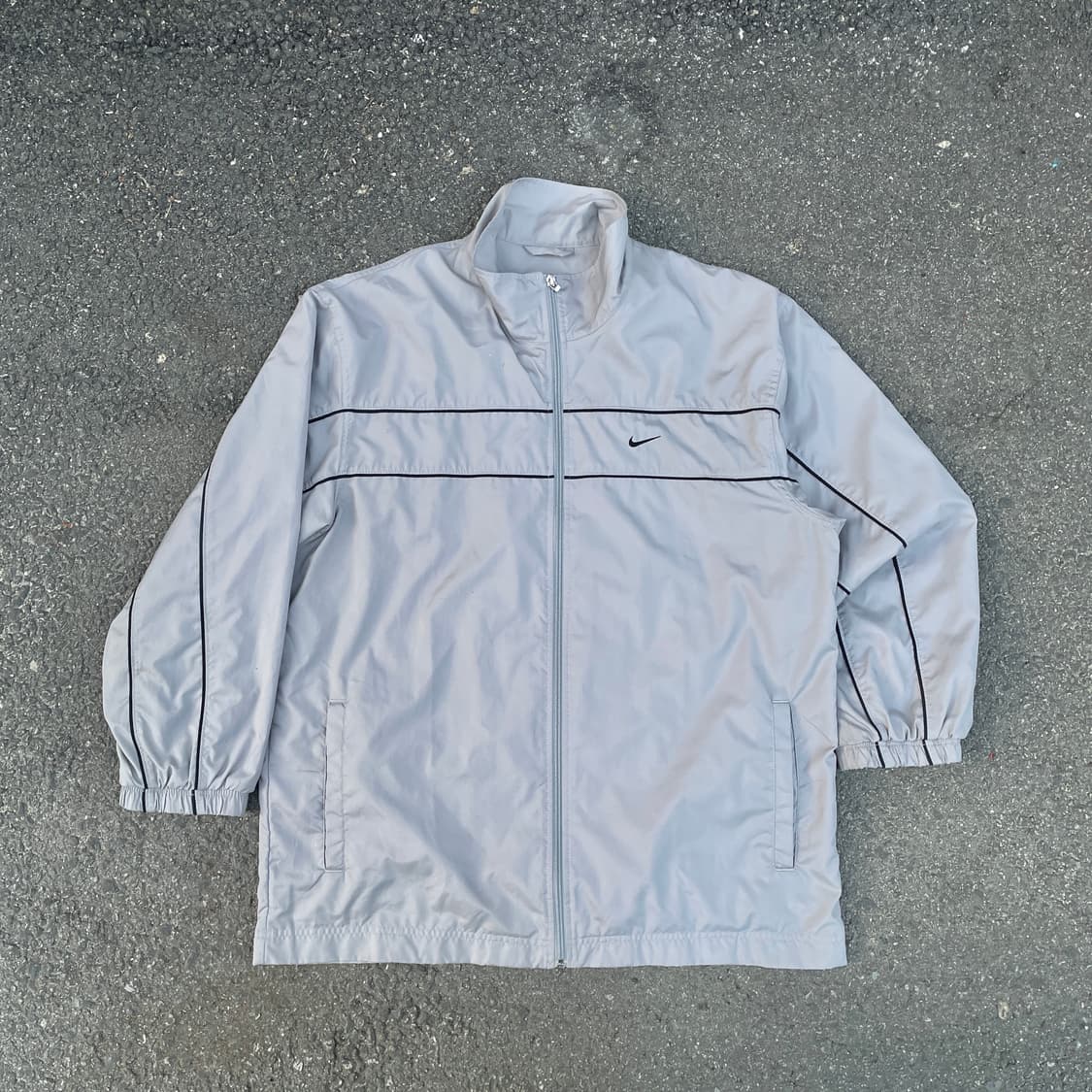 00s 나이키 미드스우시 폴리쉘 바람막이 올드스쿨 백로고 트랙자켓  L 상품이미지1