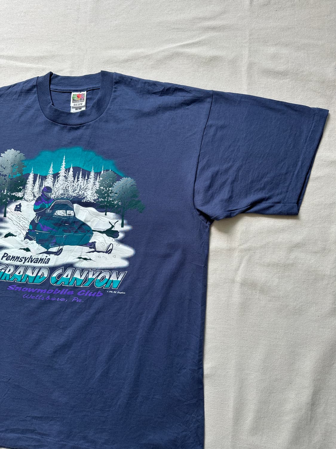 90s Fruit of the loom 펜실베니아 티셔츠 XL 상품이미지3