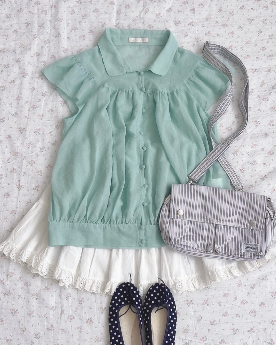 민트블라우스 상품이미지1