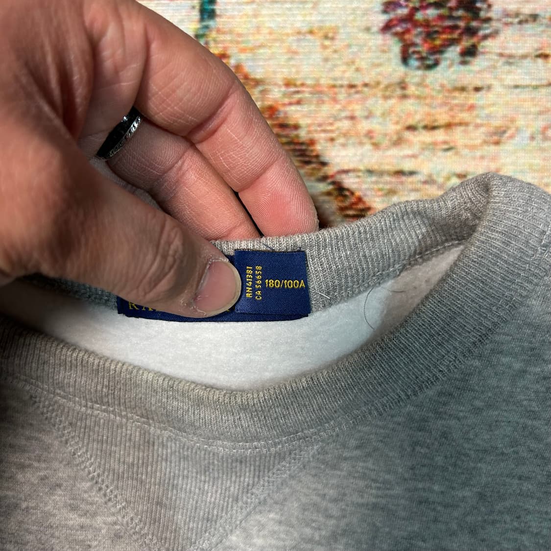 [XL] 폴로 랄프로렌 로고 패치 스웻셔츠 맨투맨 상품이미지3