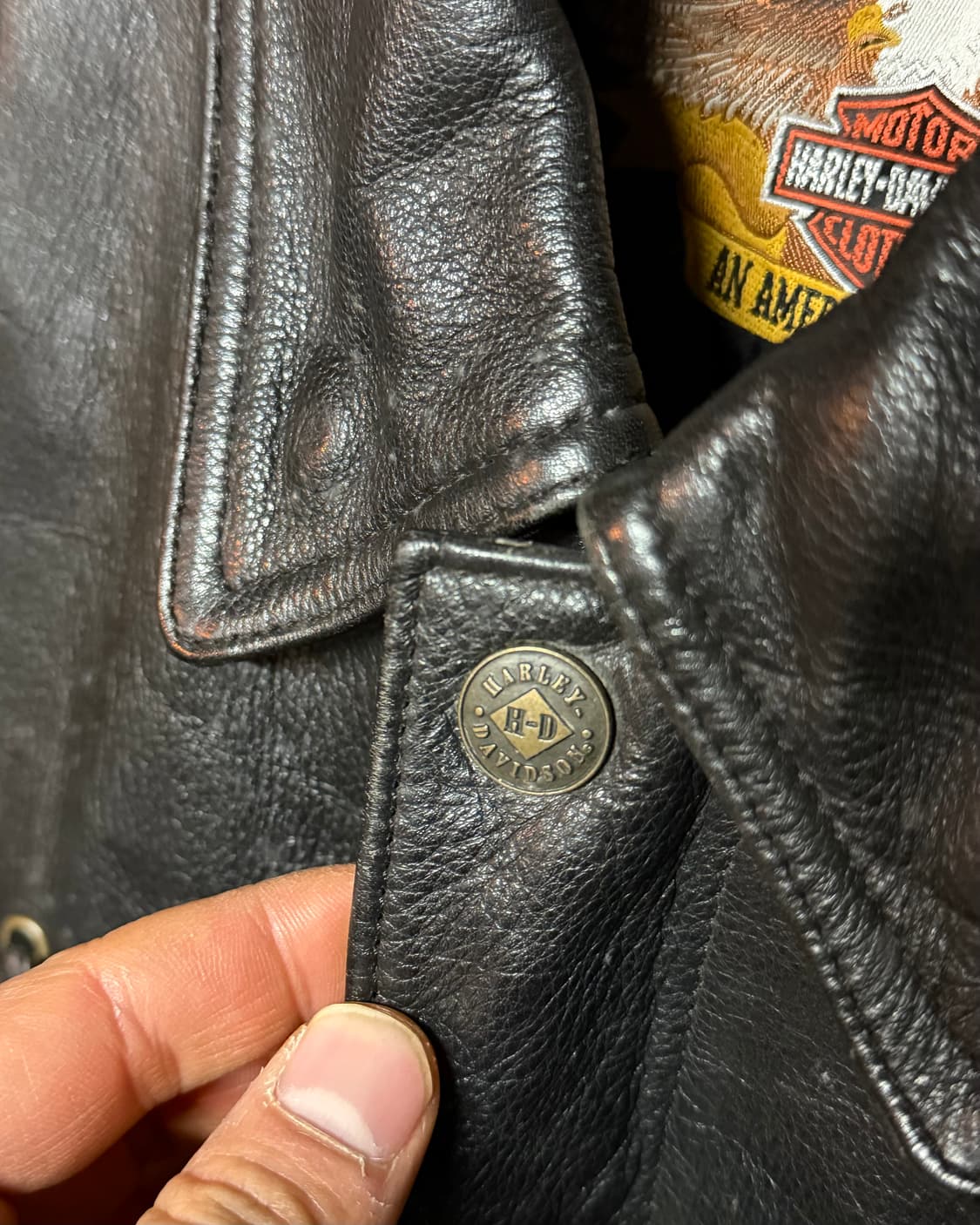 00‘s 할리데이비슨 사우스웨스트 리미티드 레이스업 레더 라이딩자켓 M 상품이미지2