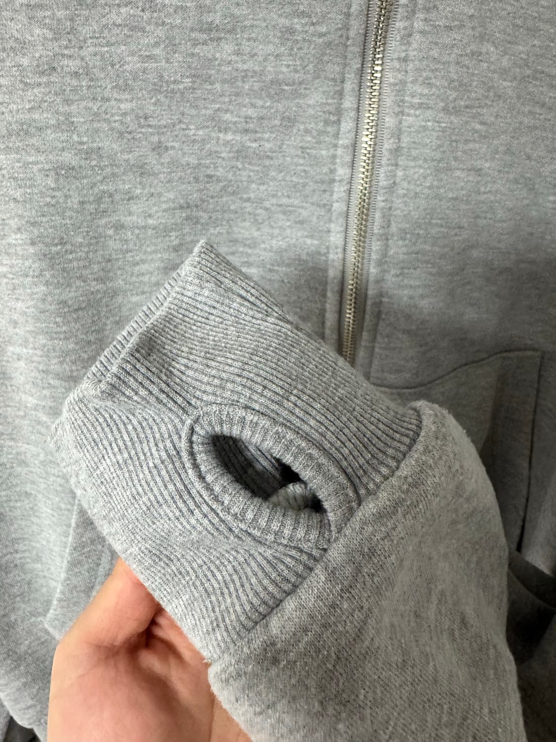 F) 그레이 후드집업 상품이미지3