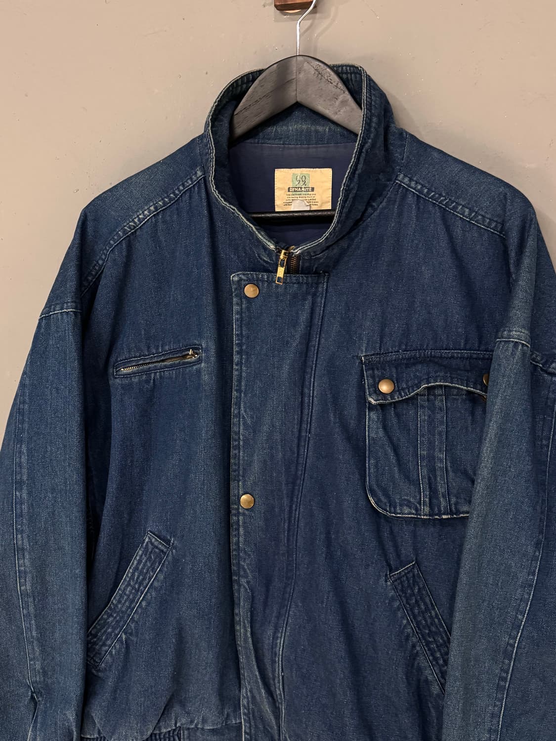 90s Dynamite 디테일 데님 봄버자켓  상품이미지2