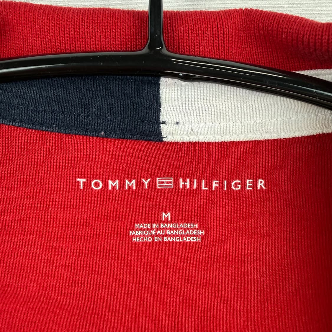 (M) 타미힐피거 우먼스 카라 티 레드 상품이미지3