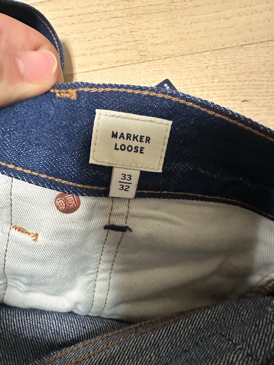 리바이스 블루탭 마커 루즈 진 33x32 상품이미지8