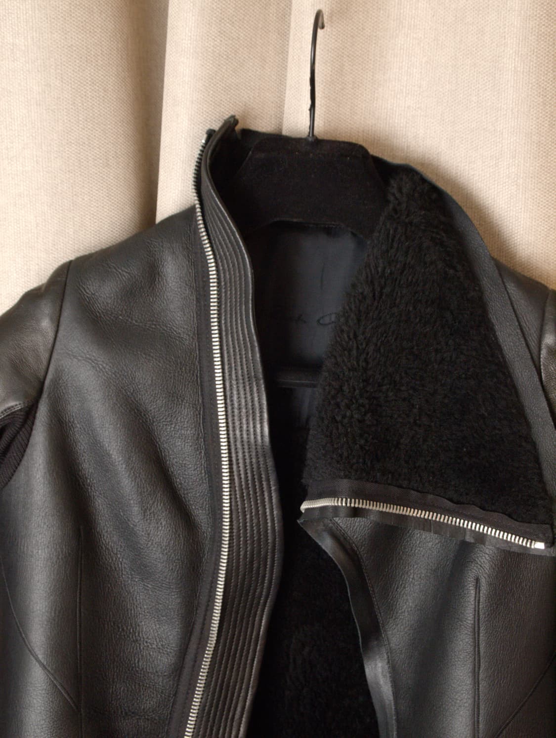 Lamb Mouton Leather Jacket 상품이미지4