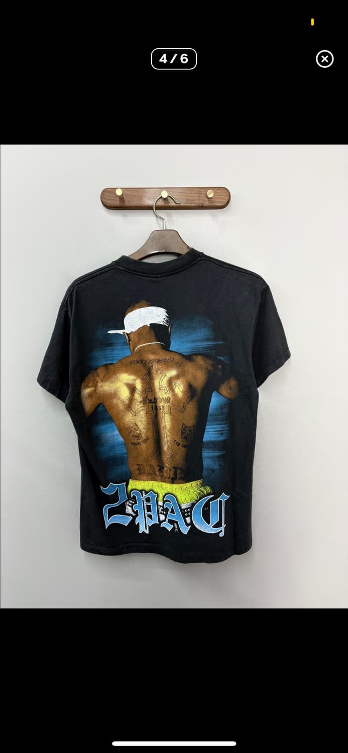 빈티지 힙합 투팍 샤커 그래픽 반팔 H2527 상품이미지4