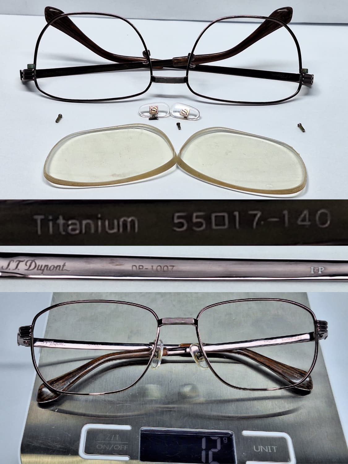 듀퐁 DP-1007 티타늄 IP 이온 도금 웰링턴 브라운 안경테 안경 상품이미지7