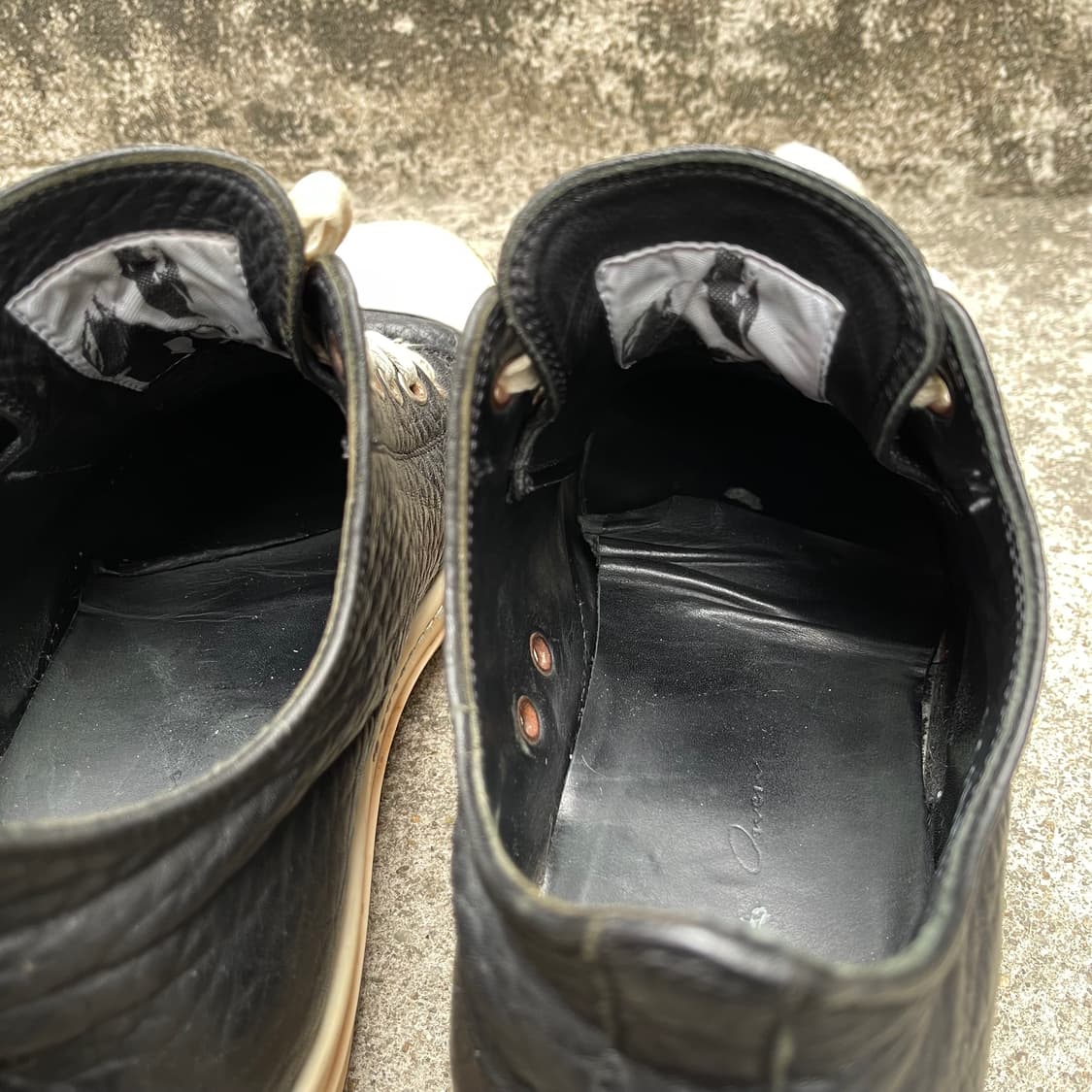 [40] RICK OWENS SS2015 레더 라몬즈 로우 상품이미지6