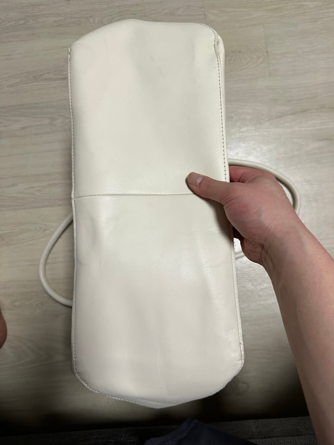 L.L.Bean 엘엘빈 화이트 레더 토트백 상품이미지4