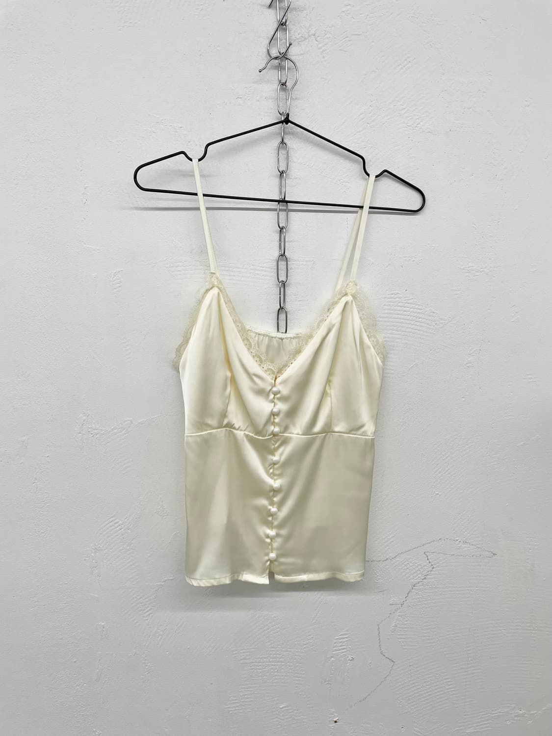 새틴 버튼 레이스 슬립 상품이미지4