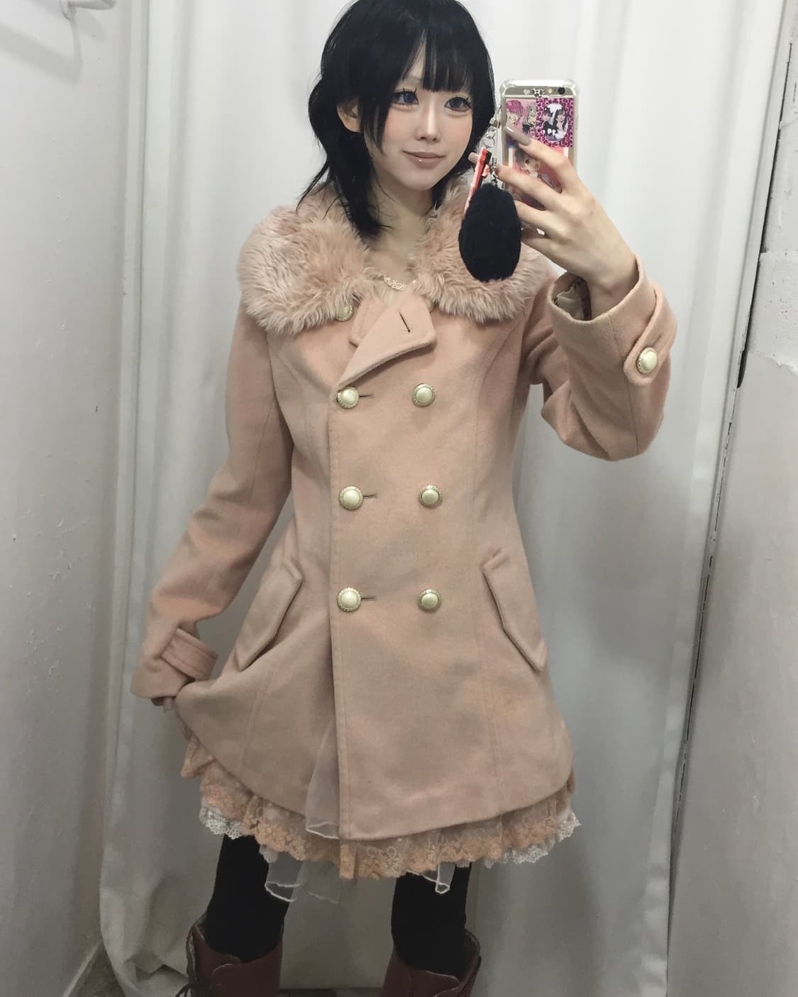 핑크小女 갸루코트🩷 상품이미지2