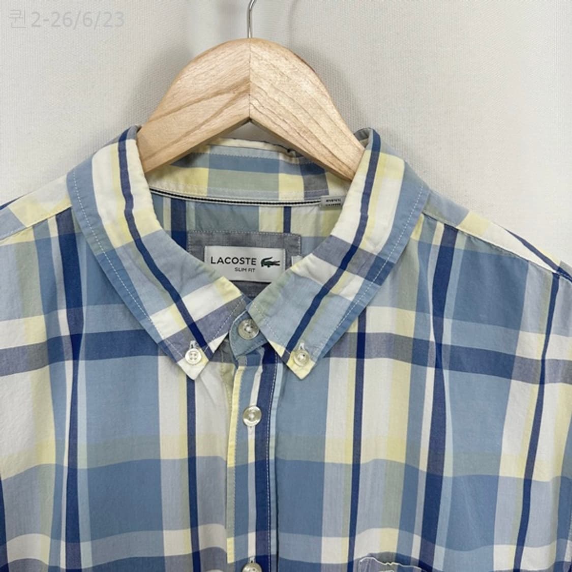 라코스테 남자 반팔 셔츠 남방 슬림핏 46 2XL (실측126) 상품이미지2