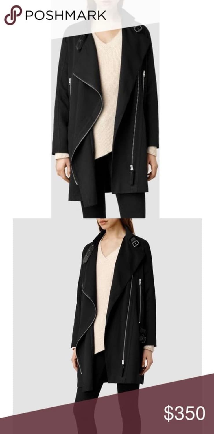 올세인츠 렌 바이커 코트 자켓 M(95) 상품이미지4