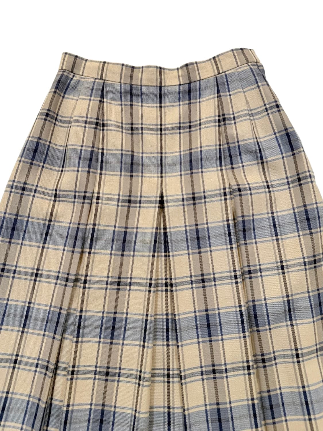 빈티지 DAKS 체크 미디 플리츠 스커트 상품이미지3
