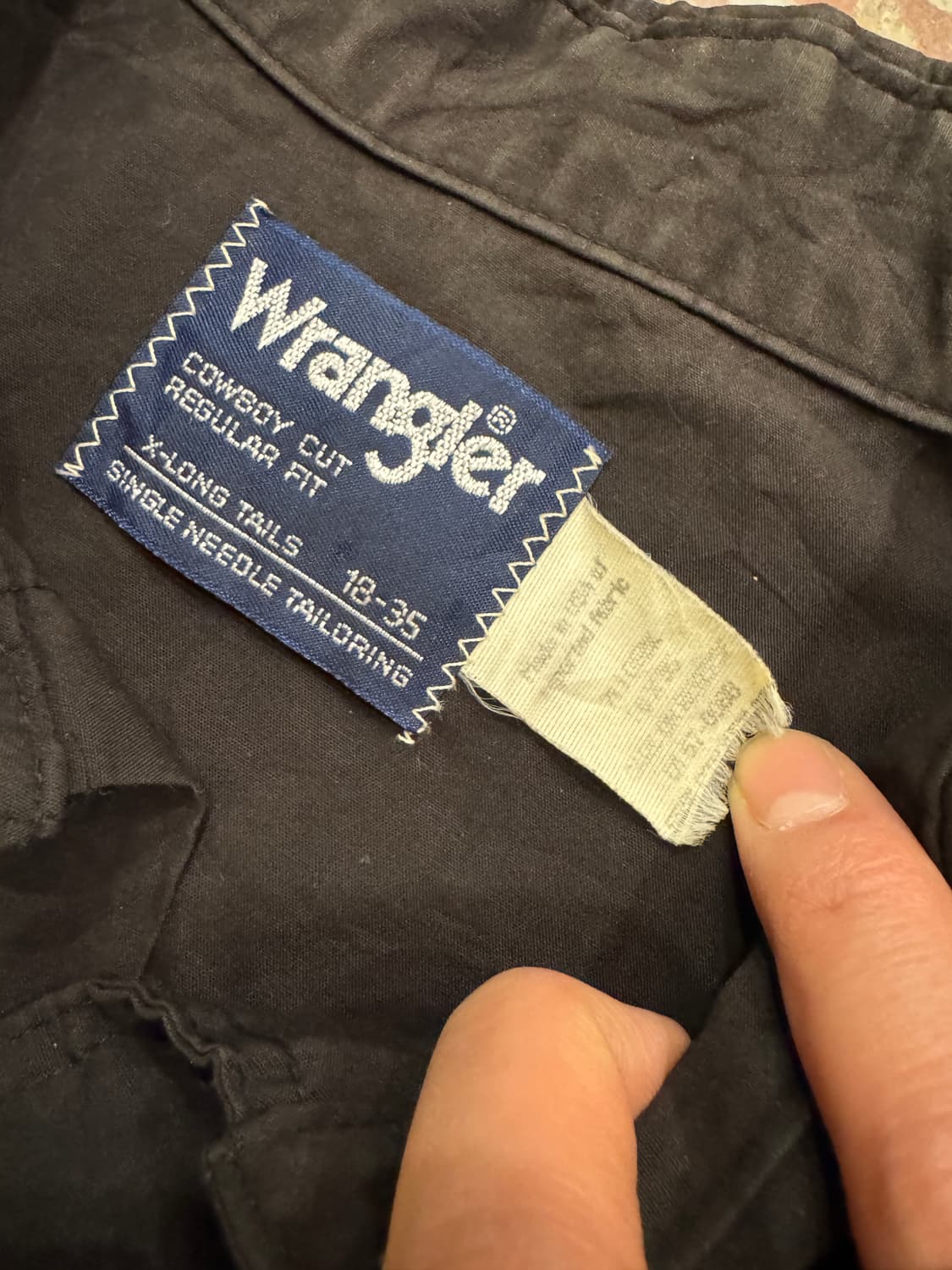 랭글러 웨스턴셔츠 블랙 (18) 상품이미지4