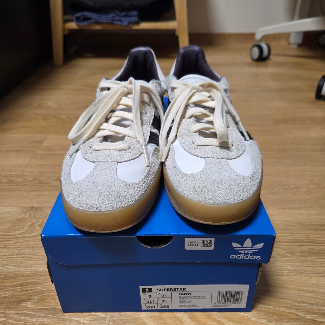 [255] 아디다스 x 시바타히카리 가젤 인도어 화이트 / 삼바 독일군 상품이미지2