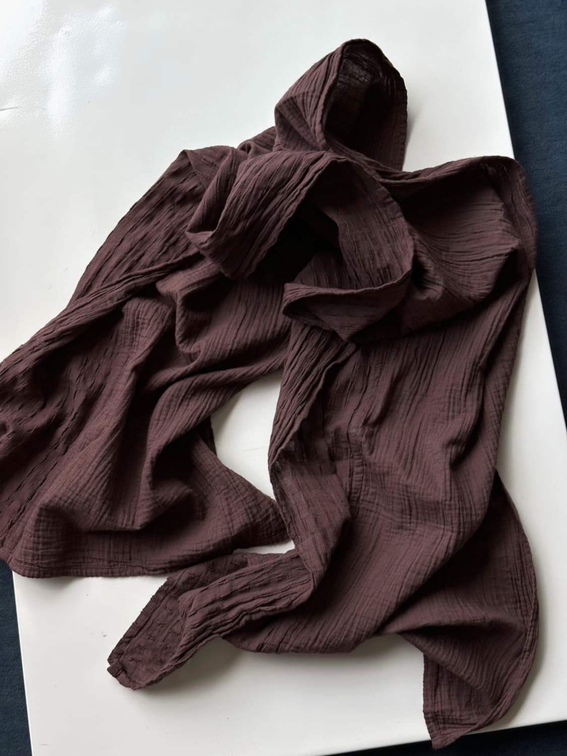 Light cotton panel woven scarf 상품이미지3