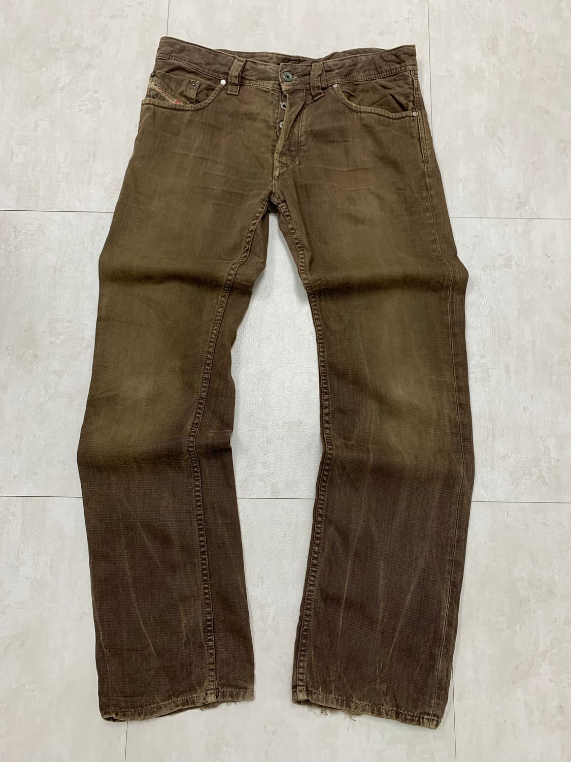 디젤 브라운 코튼 팬츠 #271 상품이미지1