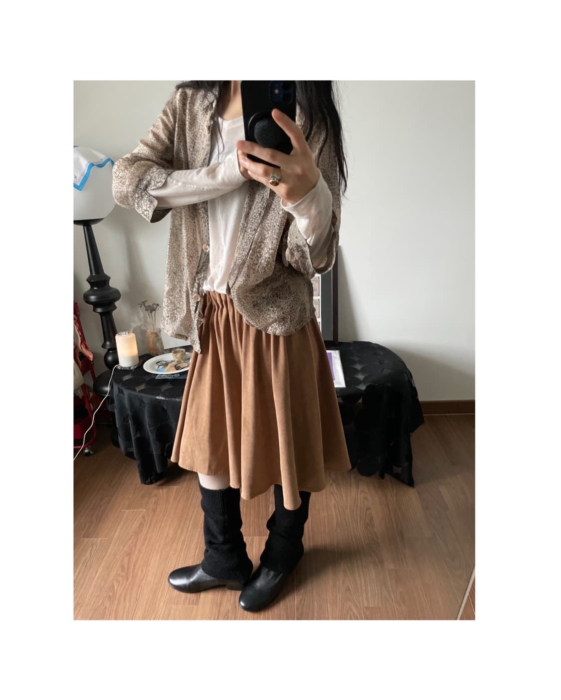 shirring midi skirt 상품이미지2