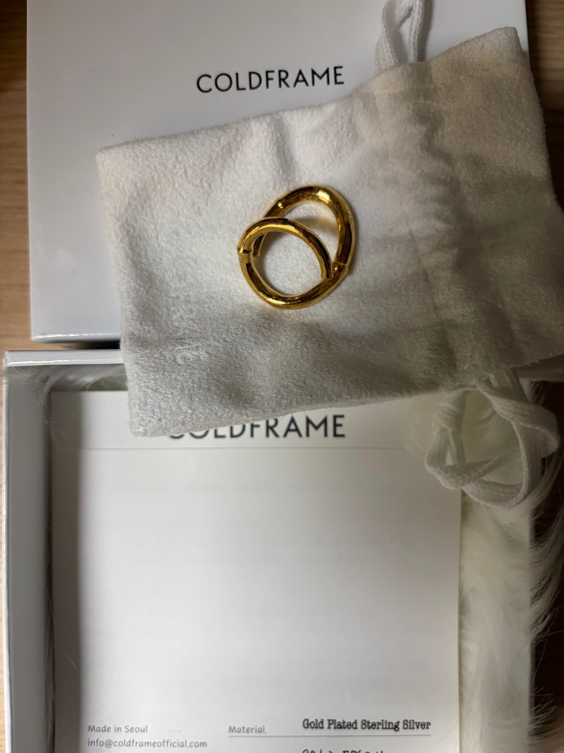 콜드프레임 골드 밤부링 상품이미지1