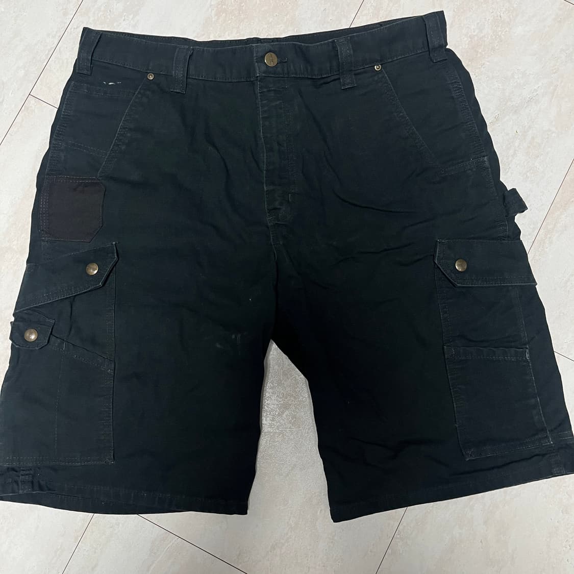 칼하트 립스탑 카고 쇼츠 반바지 B357-BLK 36 상품이미지1