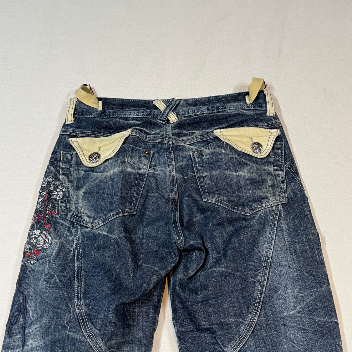 28inch) JPN 일본빈티지 자수 패치워크 데님 팬츠 상품이미지7