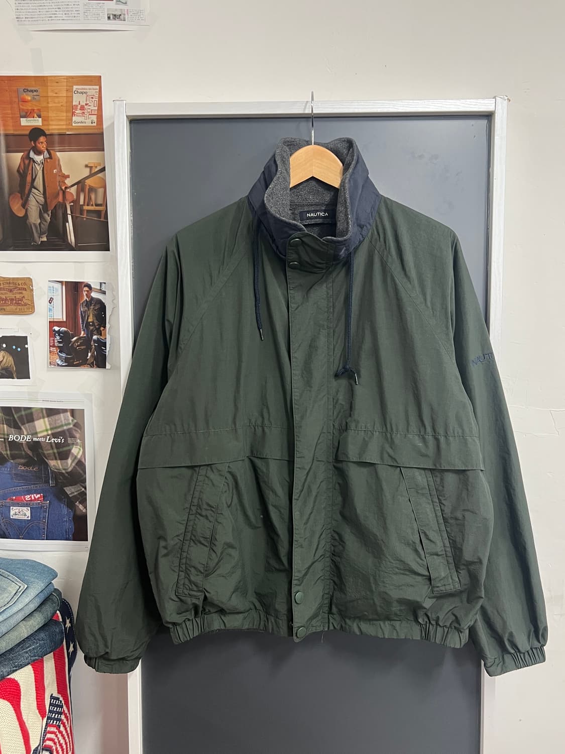 Nautica 노티카 올드스쿨 리버시블 카키 자켓 상품이미지3
