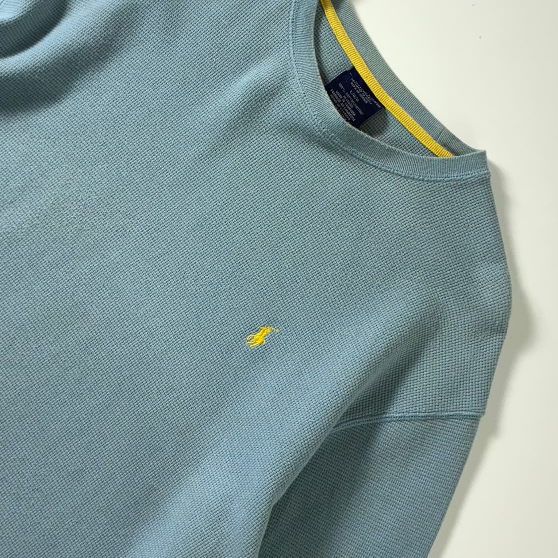 Polo 폴로 랄프로렌 라벤더 소라 코튼 와플 니트 상품이미지3